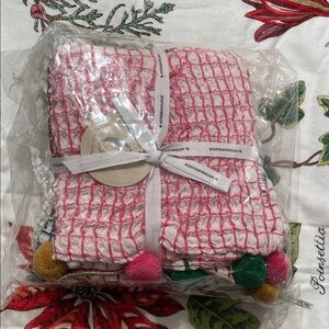 Anthropologie Waffle Fabric Kitchen Towels